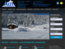 Tablet Screenshot of immobilier-pyrenees-2000.com